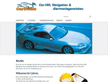 Tablet Screenshot of cartronic-alarmanlagen.de